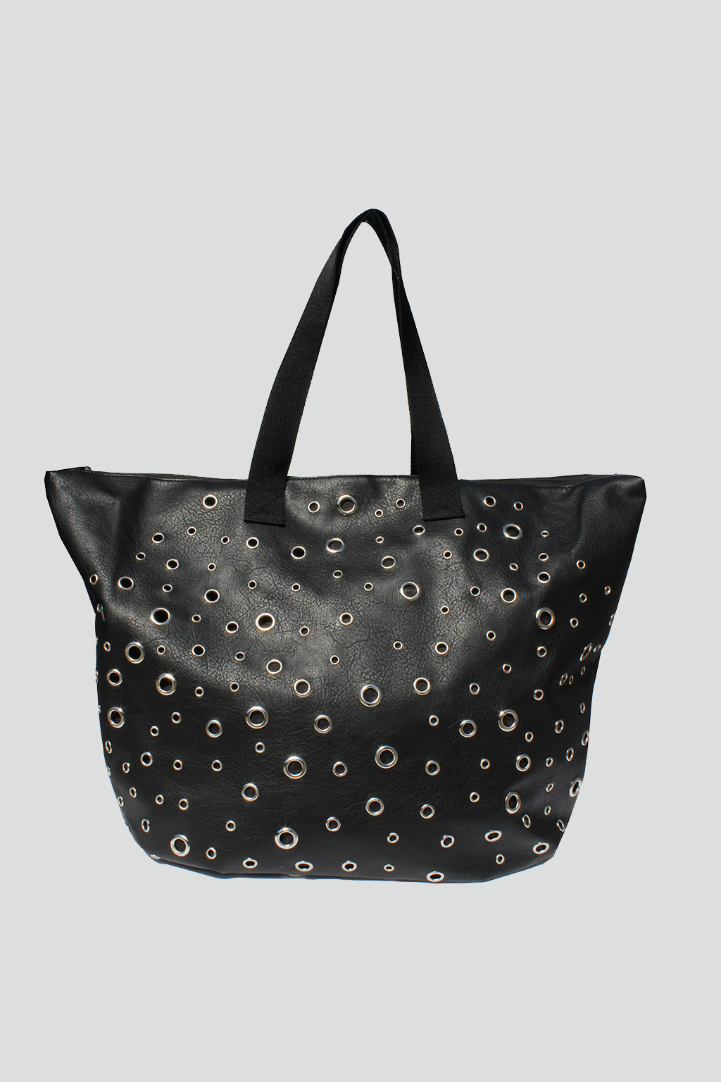 Oversized Eyelet-Embellished Tote - Street Level