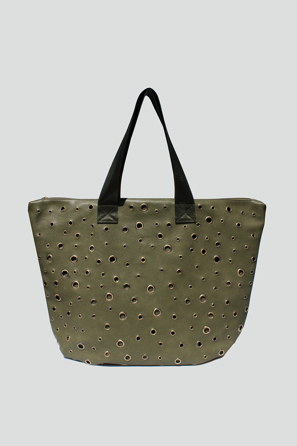 Oversized Eyelet-Embellished Tote - Street Level