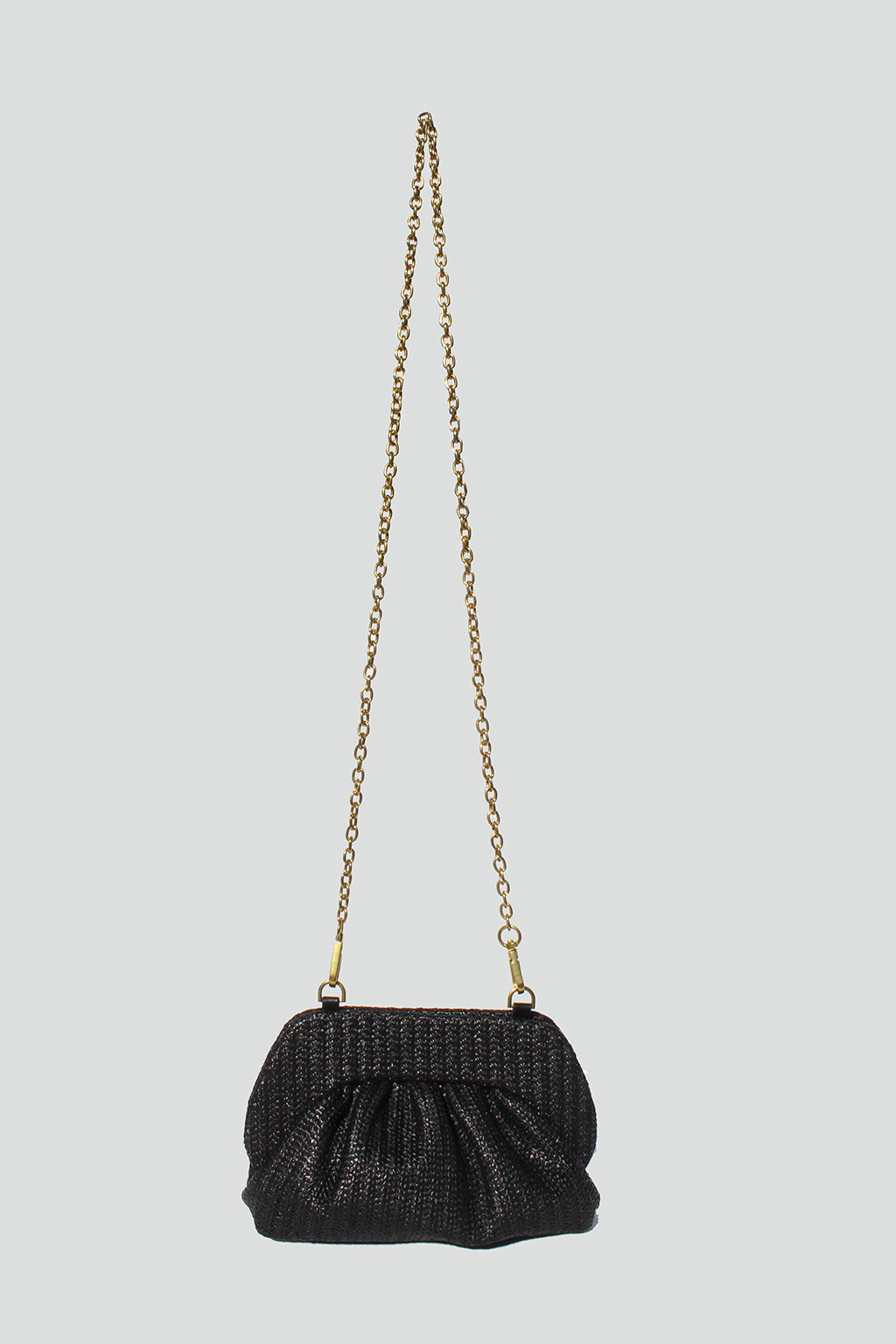 Noelle Straw Frame Clutch - Street Level