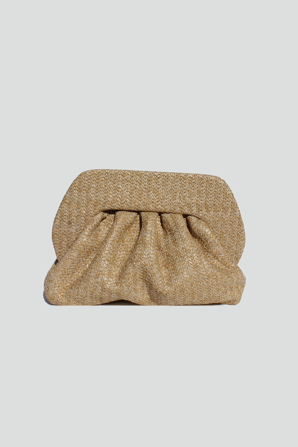 Noelle Straw Frame Clutch - Street Level