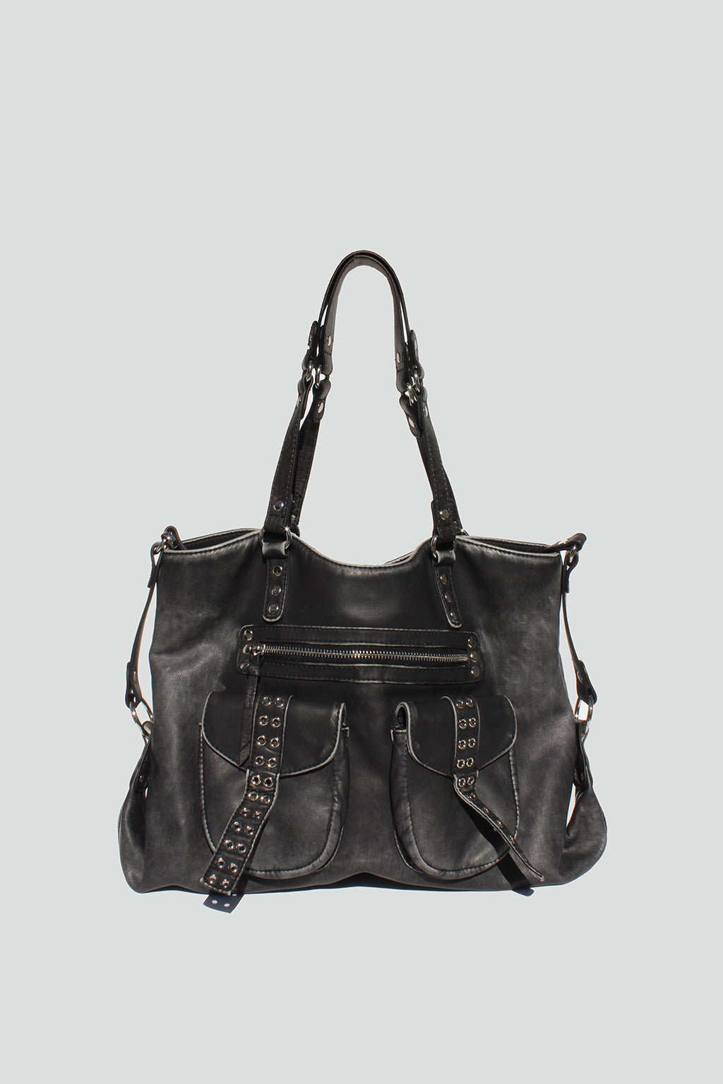 Remi Studded Distressed Tote - Street Level
