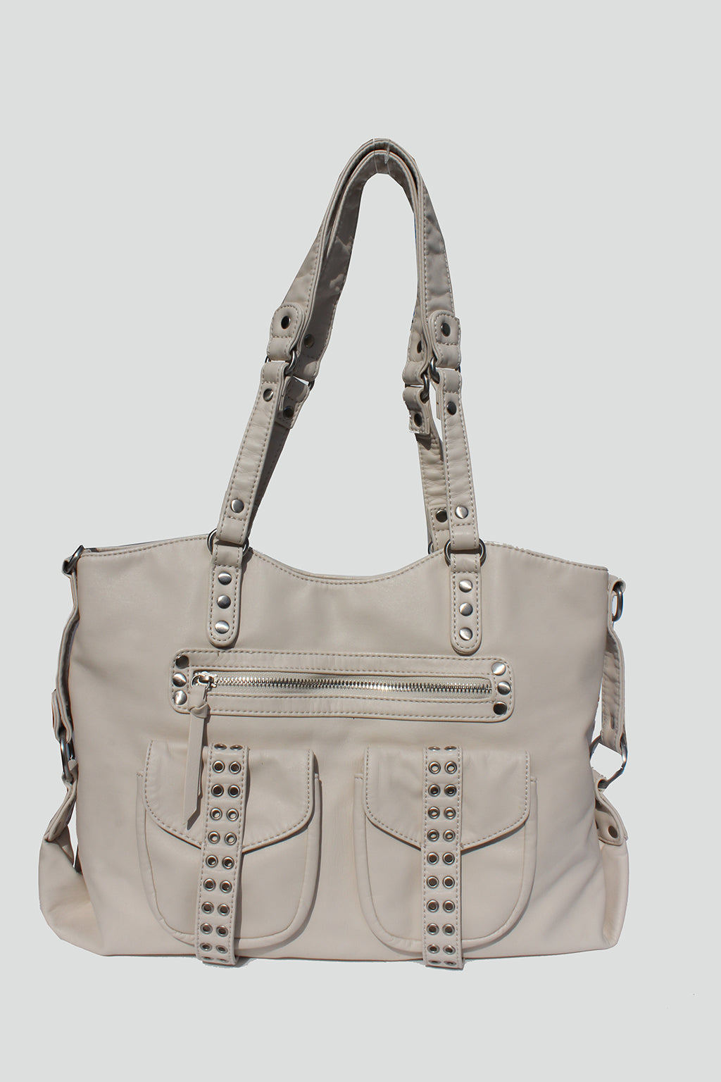 Remi Studded Distressed Tote - Street Level