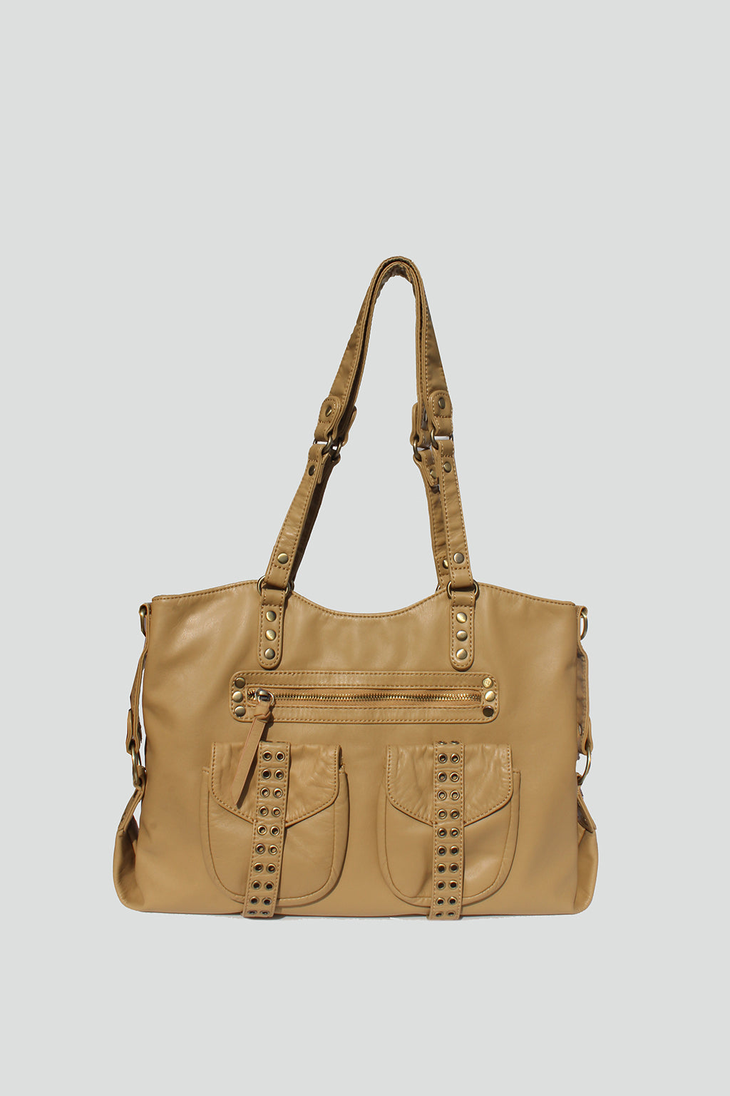Remi Studded Distressed Tote - Street Level
