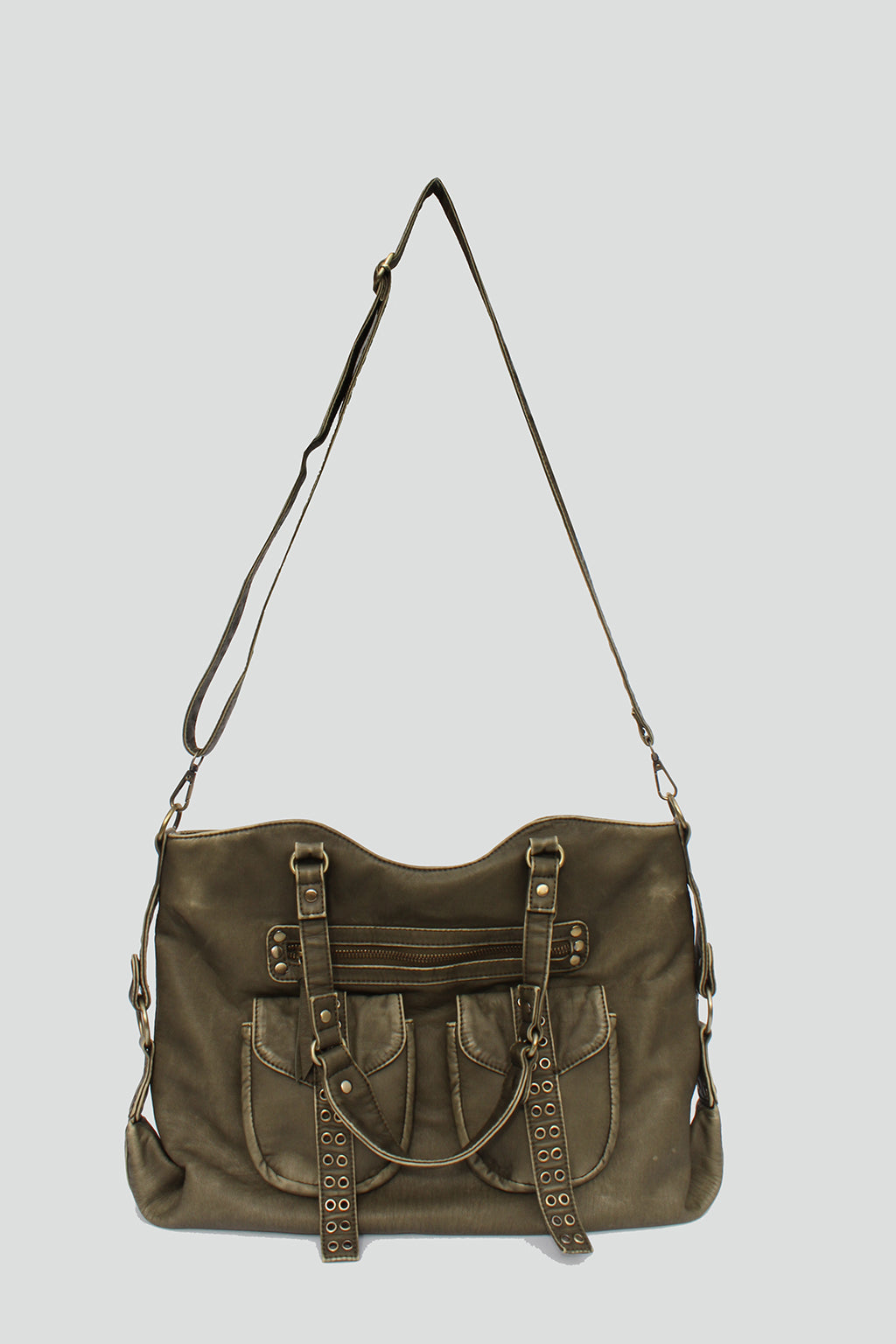 Remi Studded Distressed Tote - Street Level