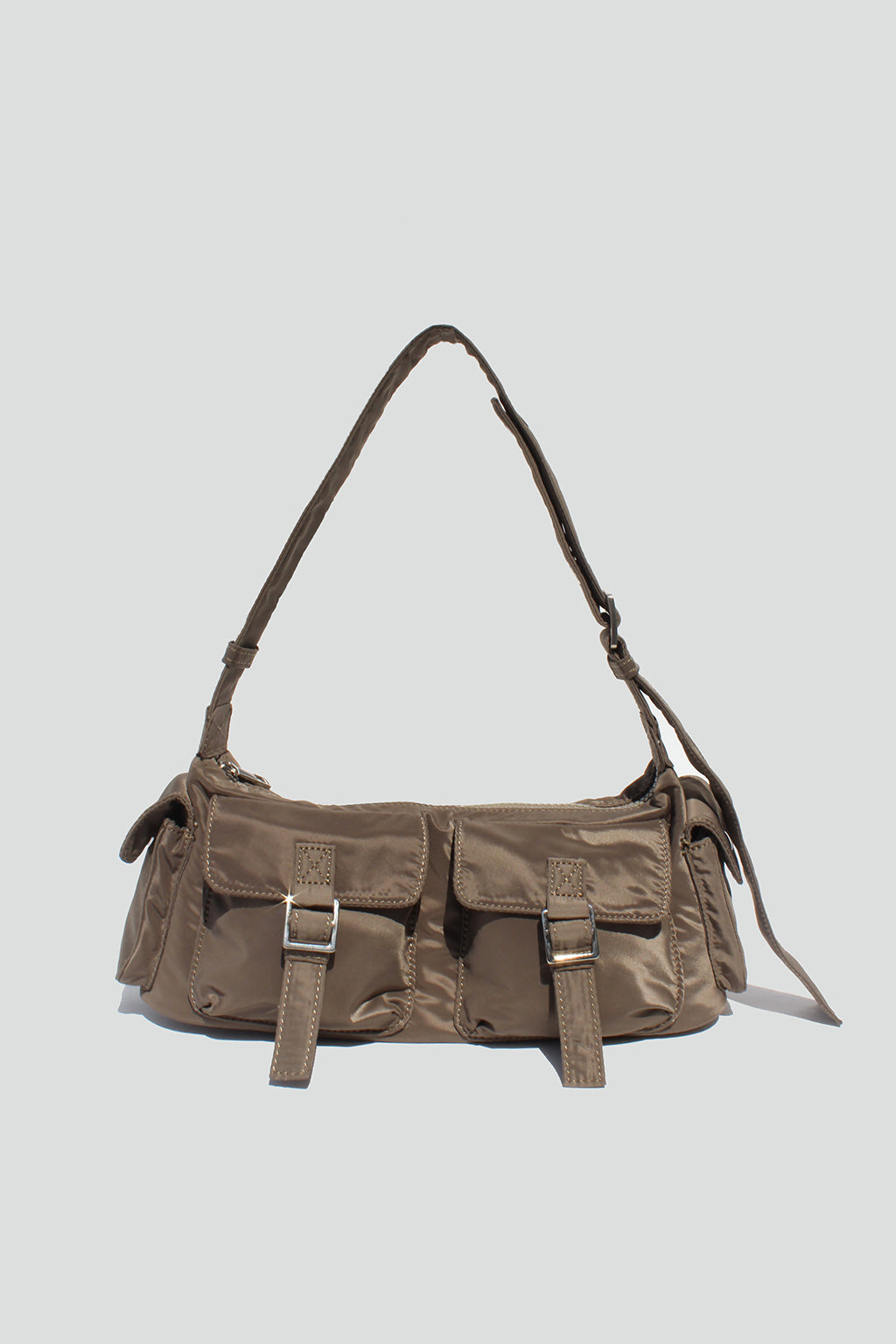 Aria Double Front Pockets Shoulder Bag