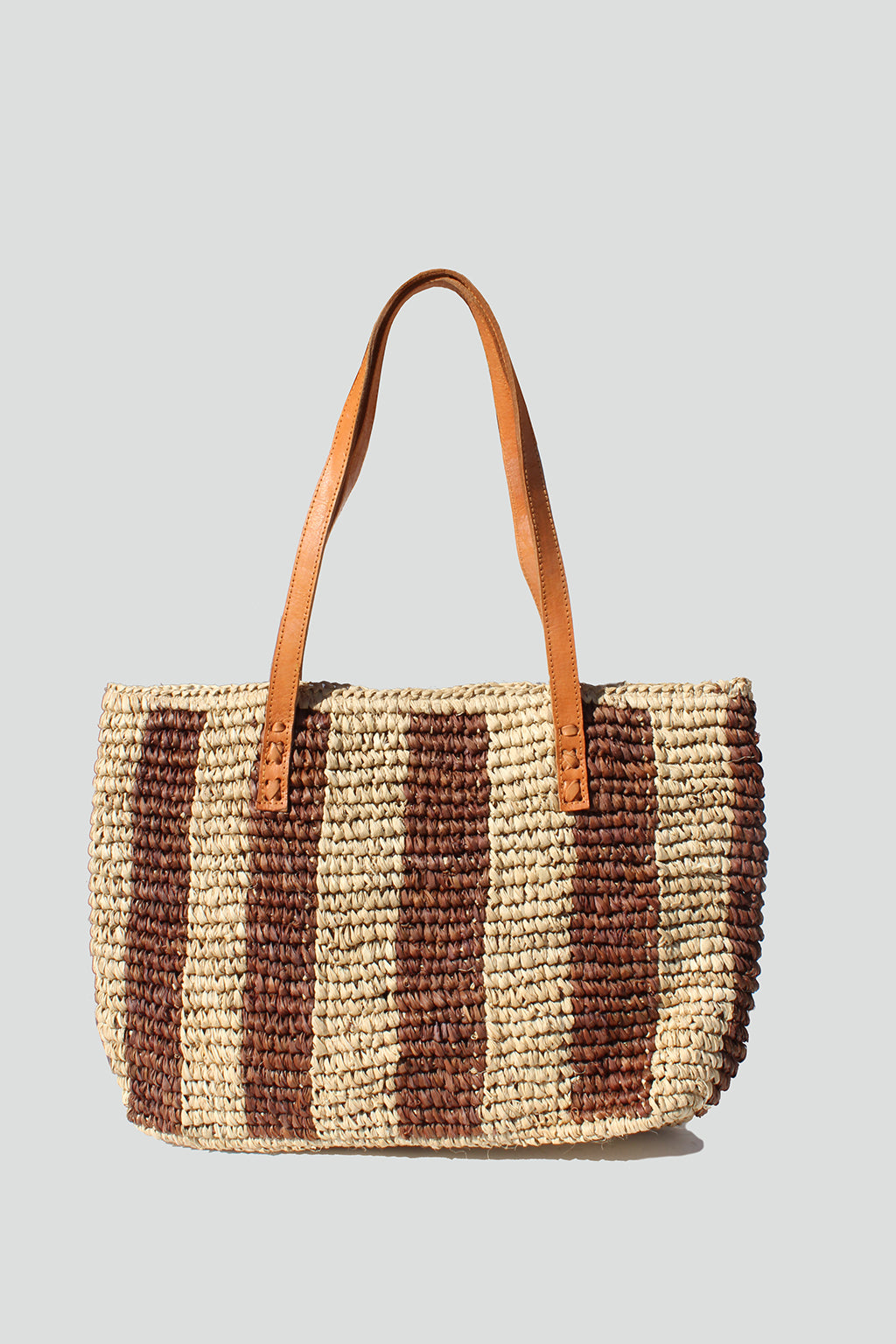 Miwah Stripe Raffia Tote - Street Level