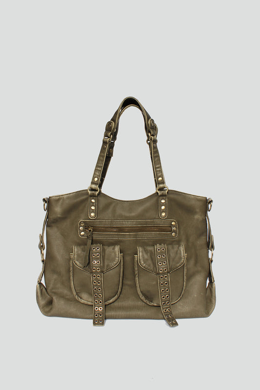 Remi Studded Distressed Tote - Street Level