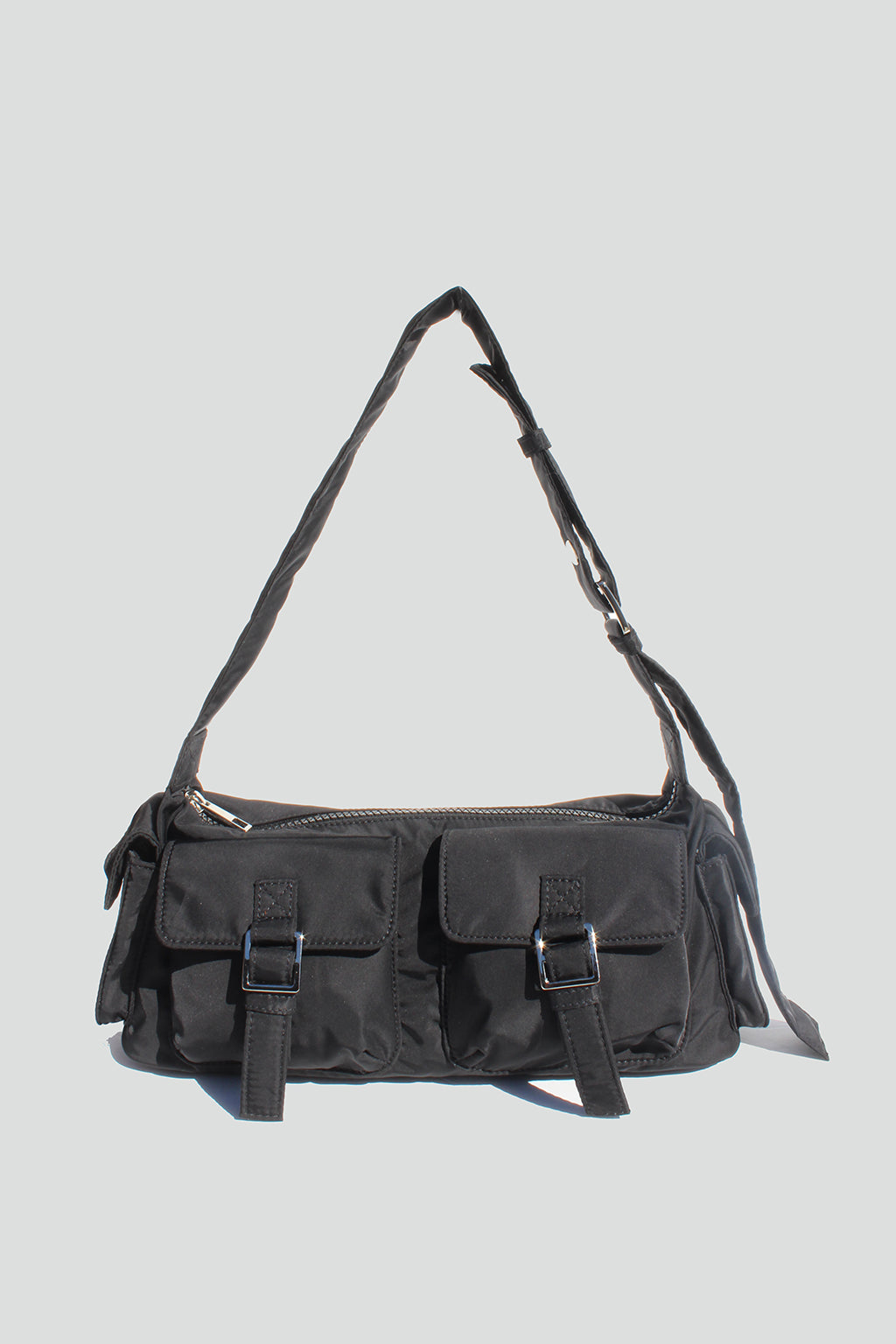 Aria Double Front Pockets Shoulder Bag