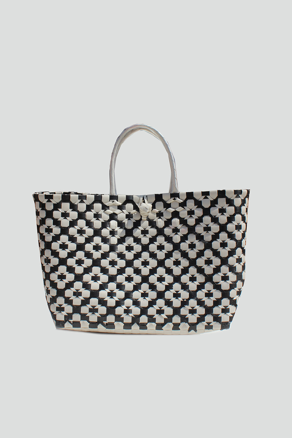 Swan Straw Tote