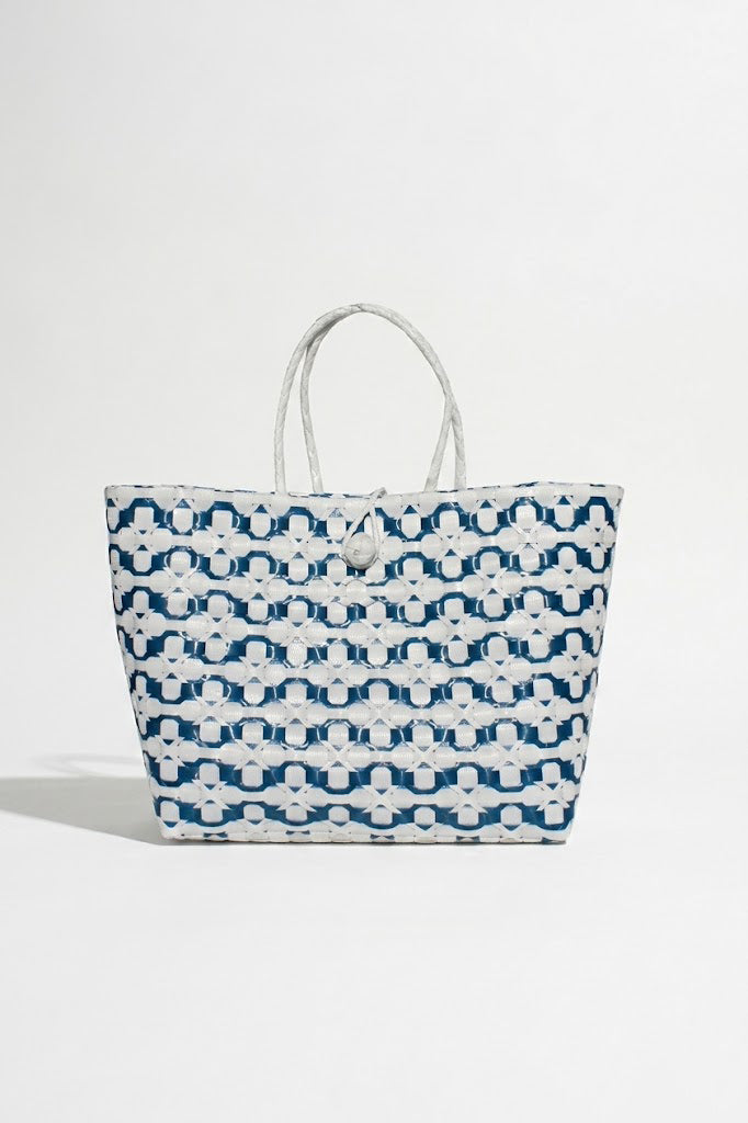 Swan Straw Tote